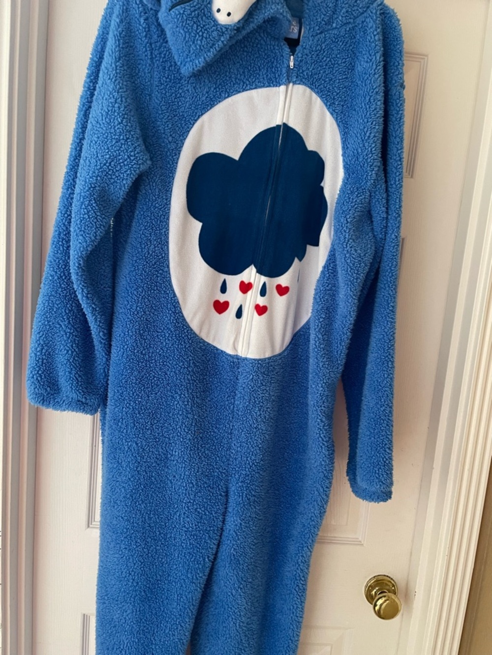 Care Bears Blue Grumpy Bear Blue Adult Onesie Size Large - Picture 2 of 12